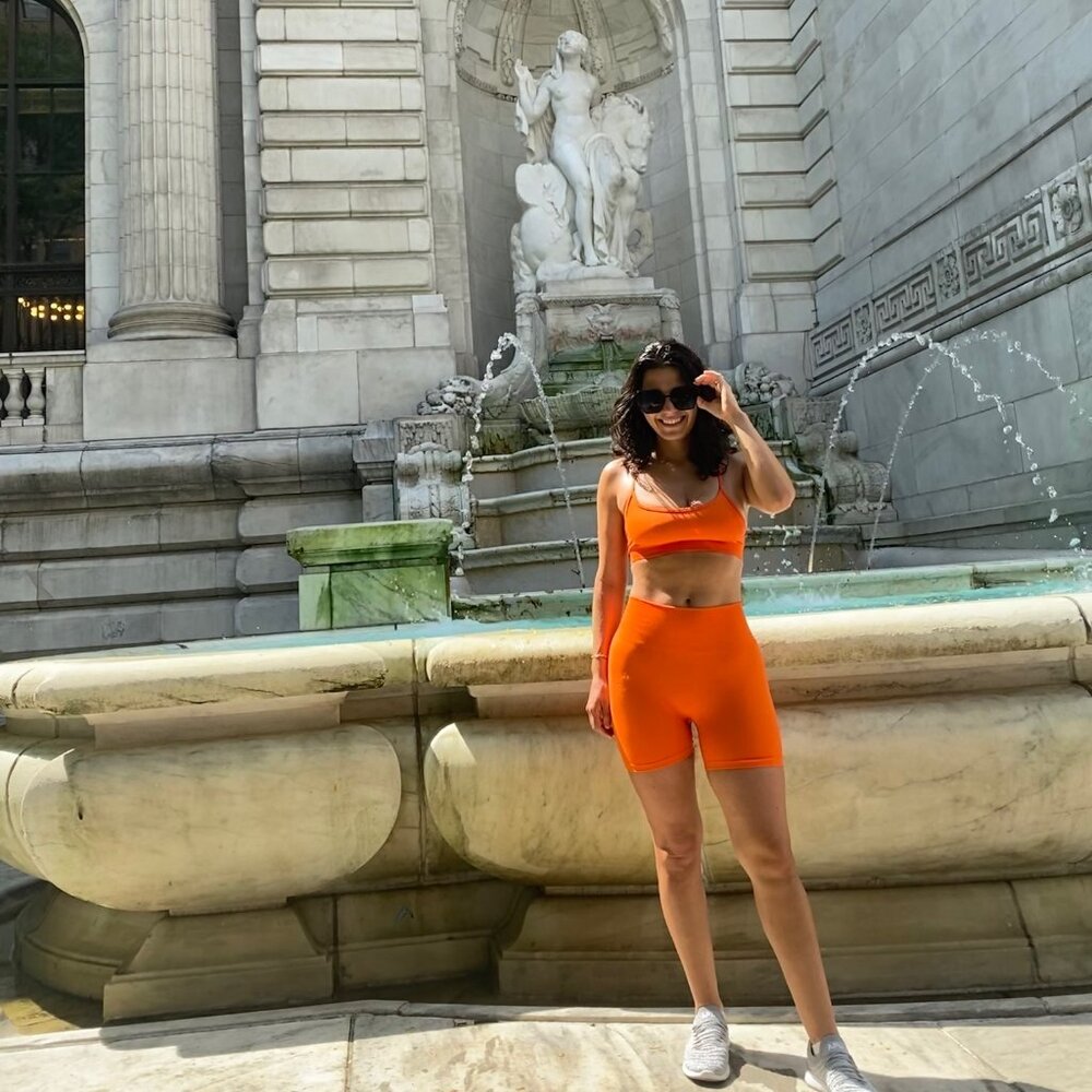 Aritzia bike shorts set